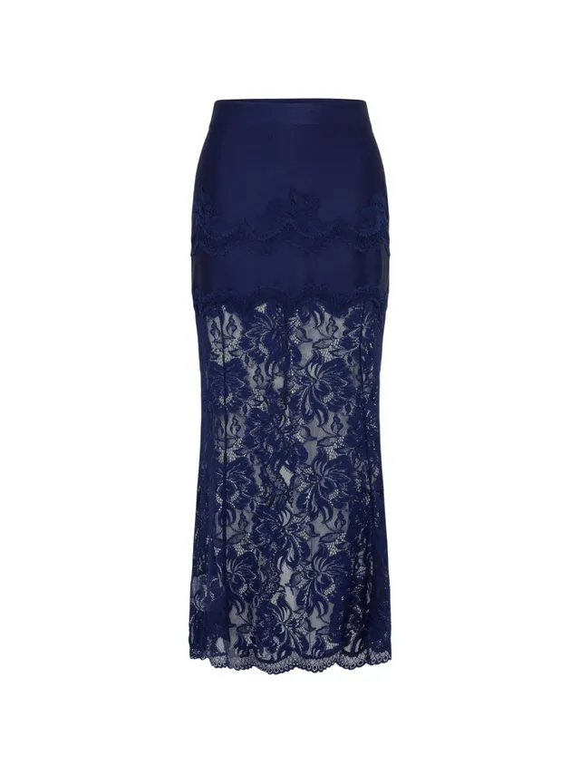 Rabanne 26AJJU021PA0170 gonna corta blu