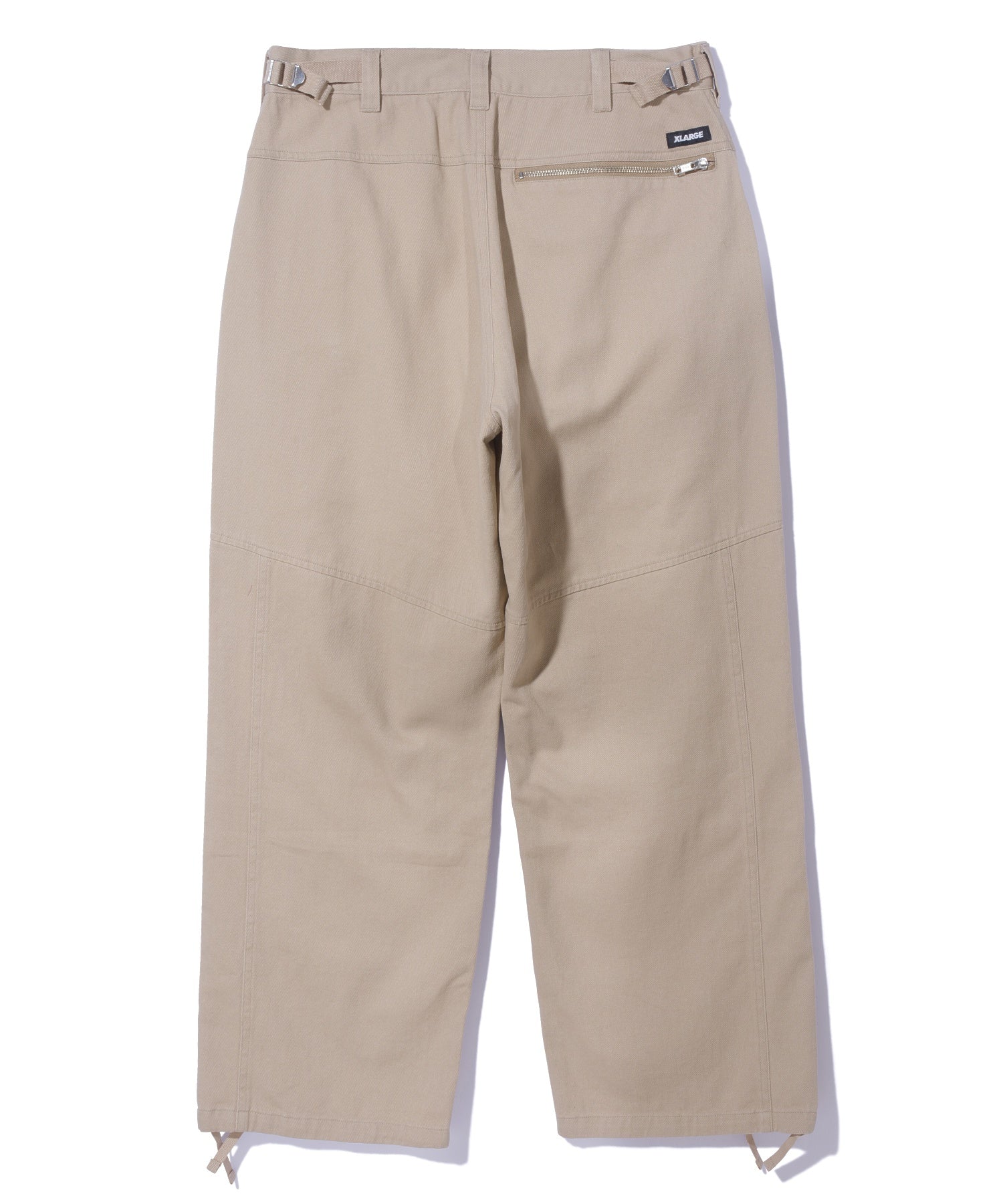 X-Large Zip Flight pantaloni cargo neri cotone