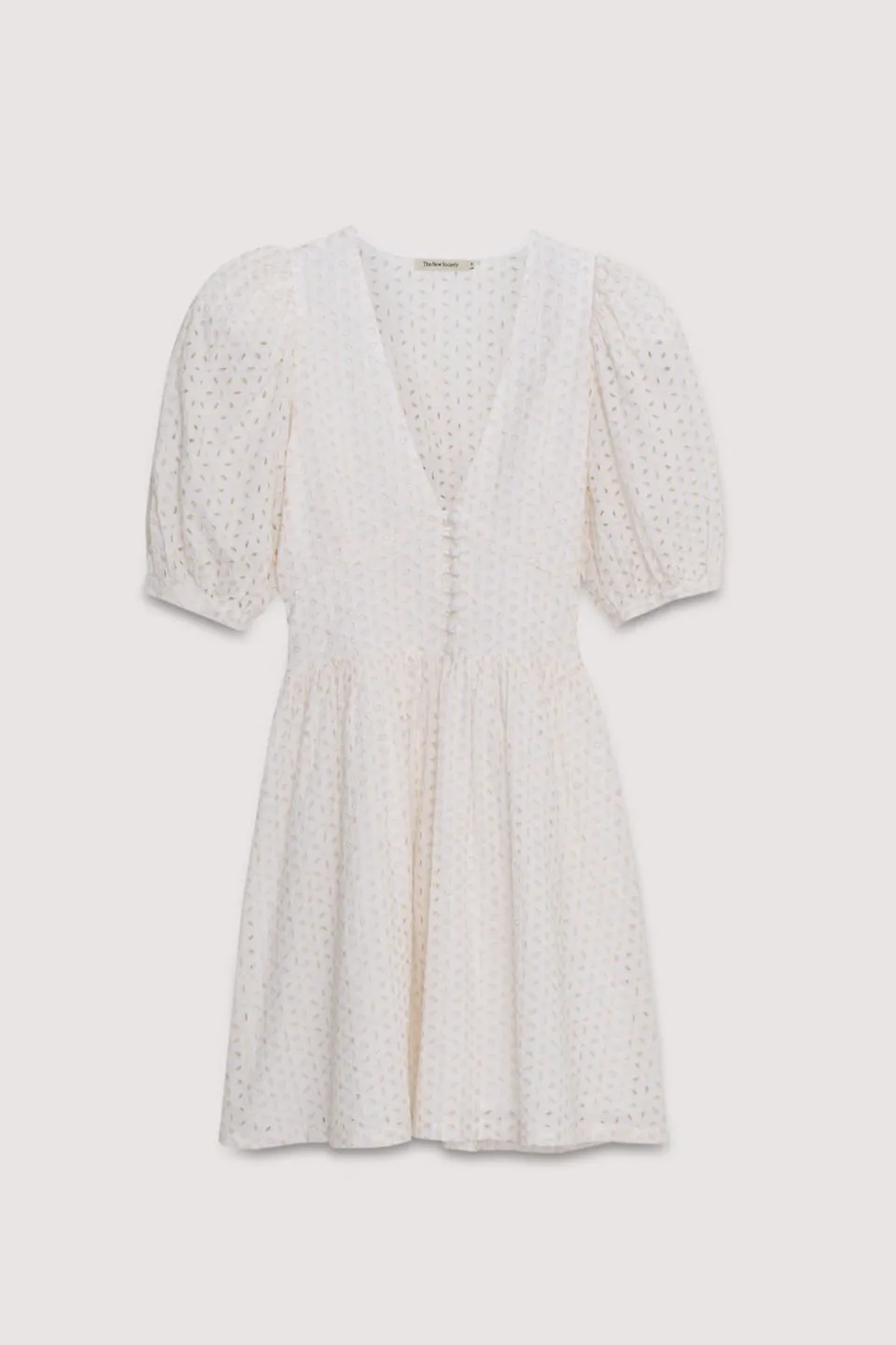 The New Society Nemesis vestito donna bianco ricamato