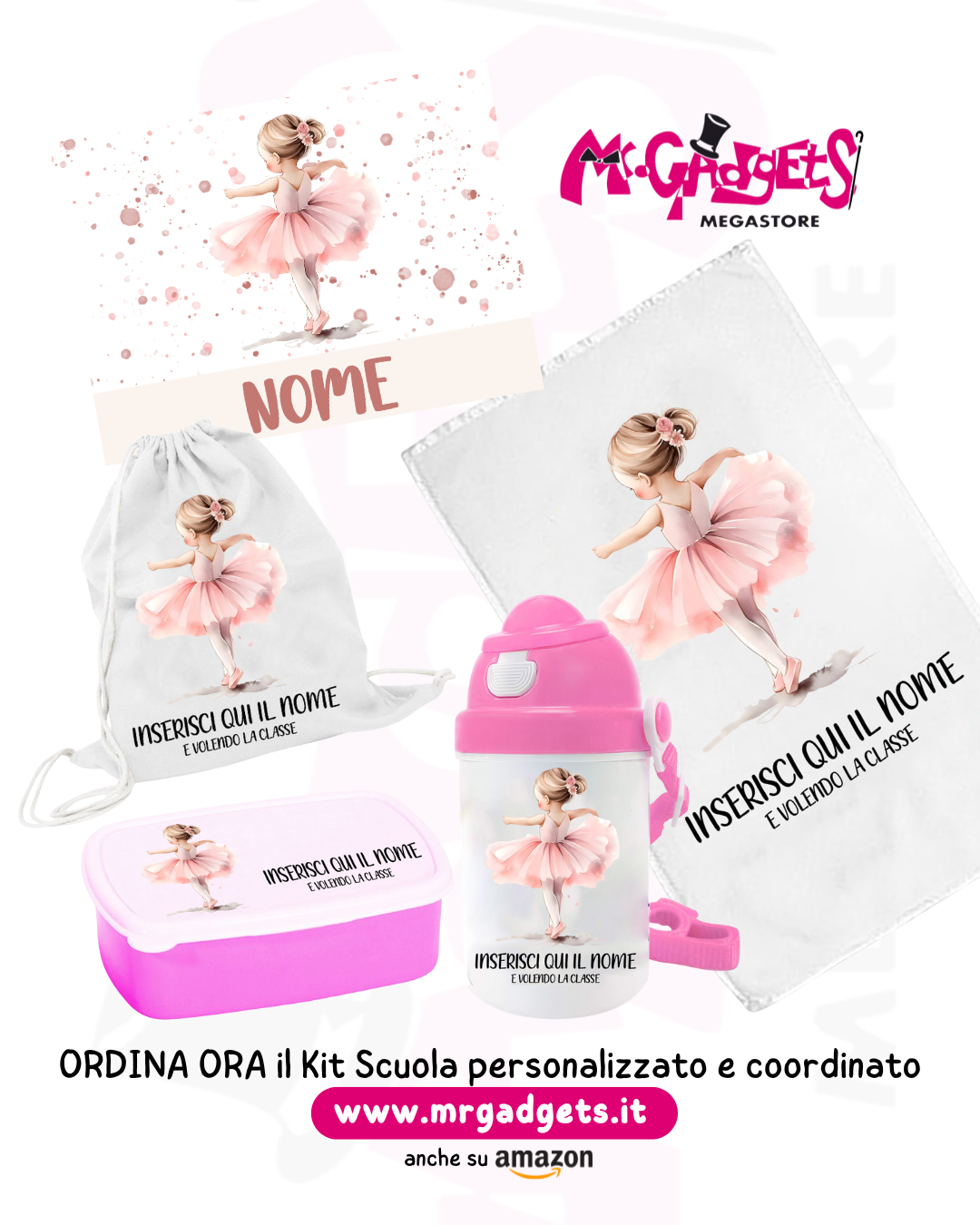 Mr. Gadgets Kit Scuola Ballerina set scuola coordinato