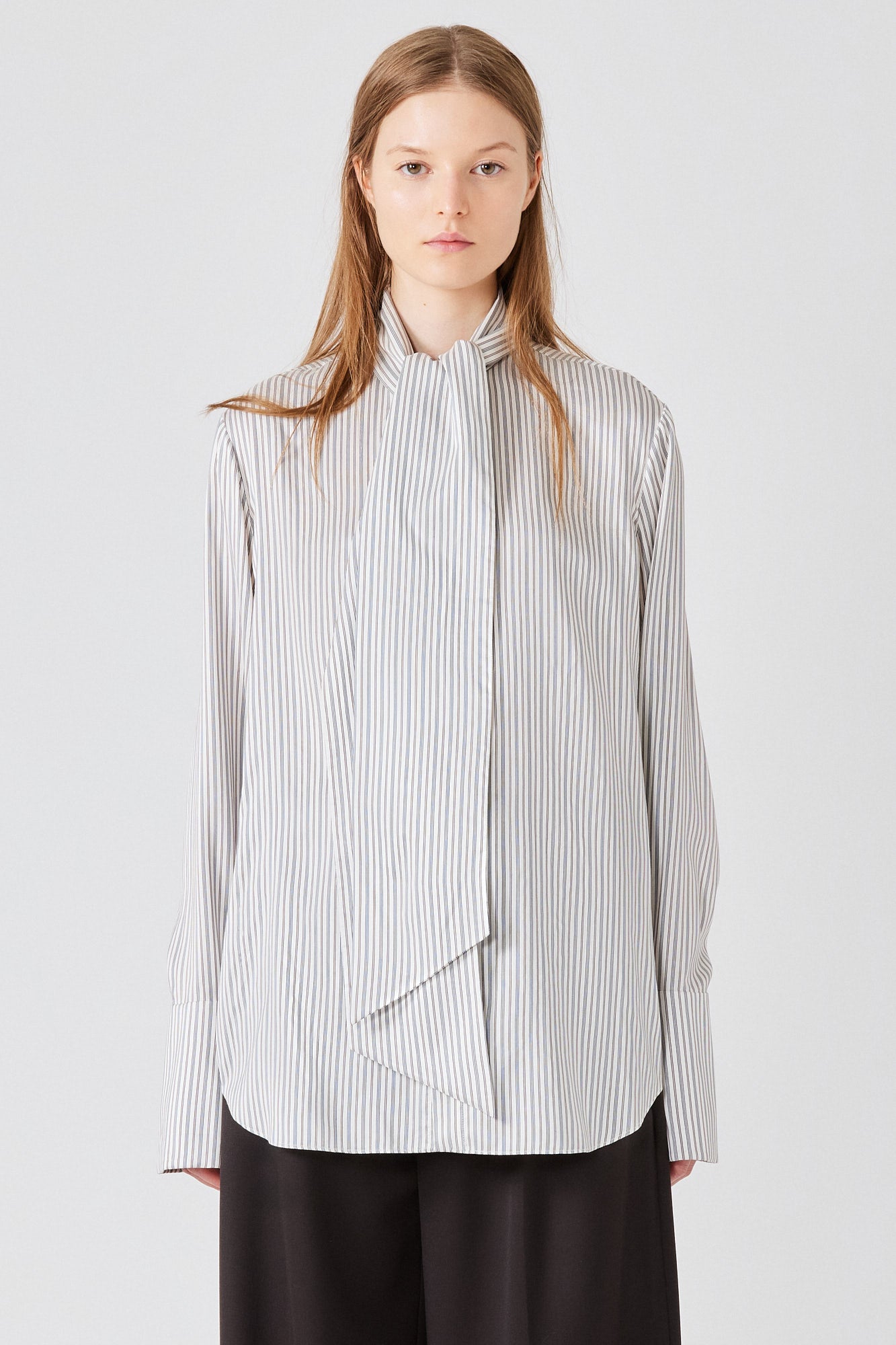 Sa Su Phi camicia sciarpa twill pura seta taglia 38