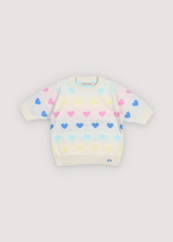 The New Society Pinpilin maglia cuori cotone 6 anni