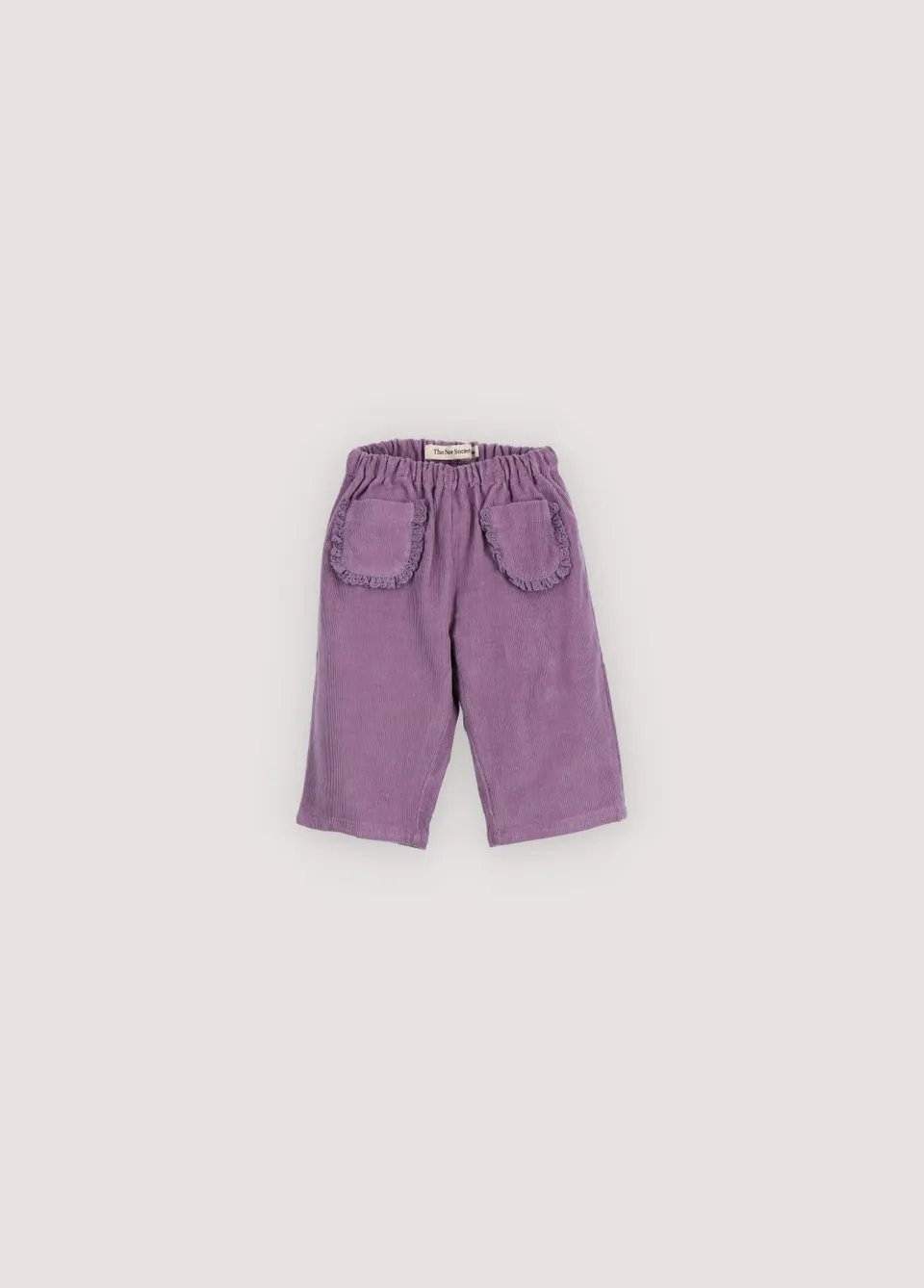 The New Society Lucy pantalone neonata 6m velluto cotone