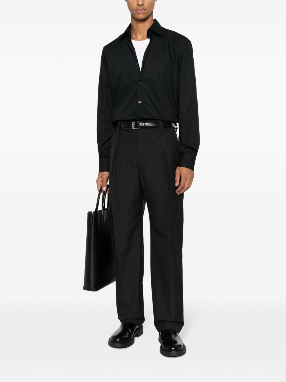 Boss 50473265 camicia uomo nera