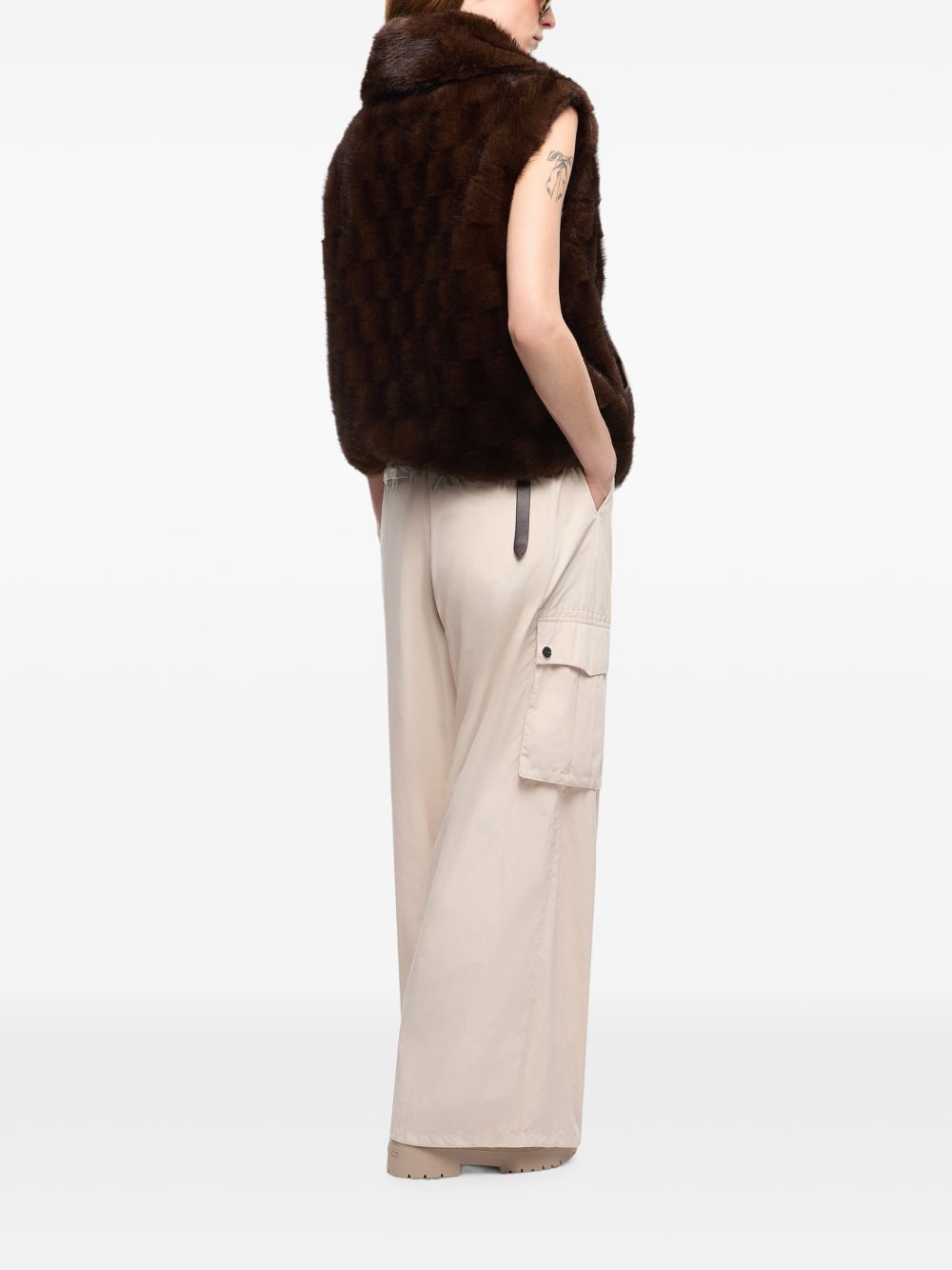 Pinko 106939A3C5M11 gilet donna marrone