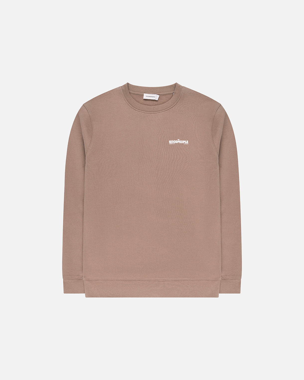 GOODPEOPLE Lito Maglione Cotone Mocca Stampa Dietro