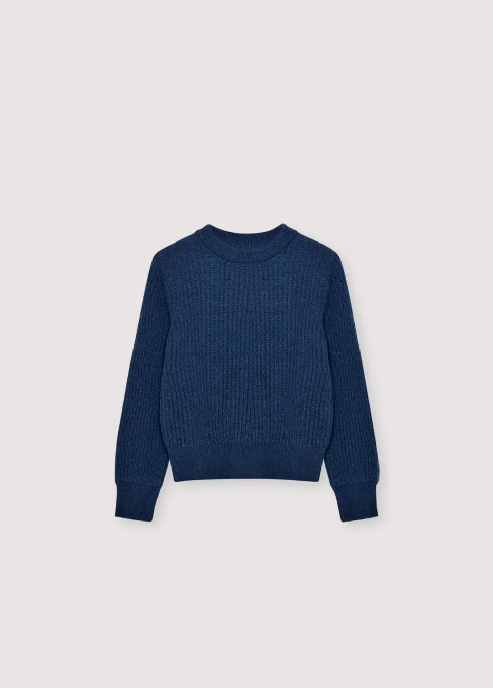 The New Society Lina Maglione Blu Navy Mohair