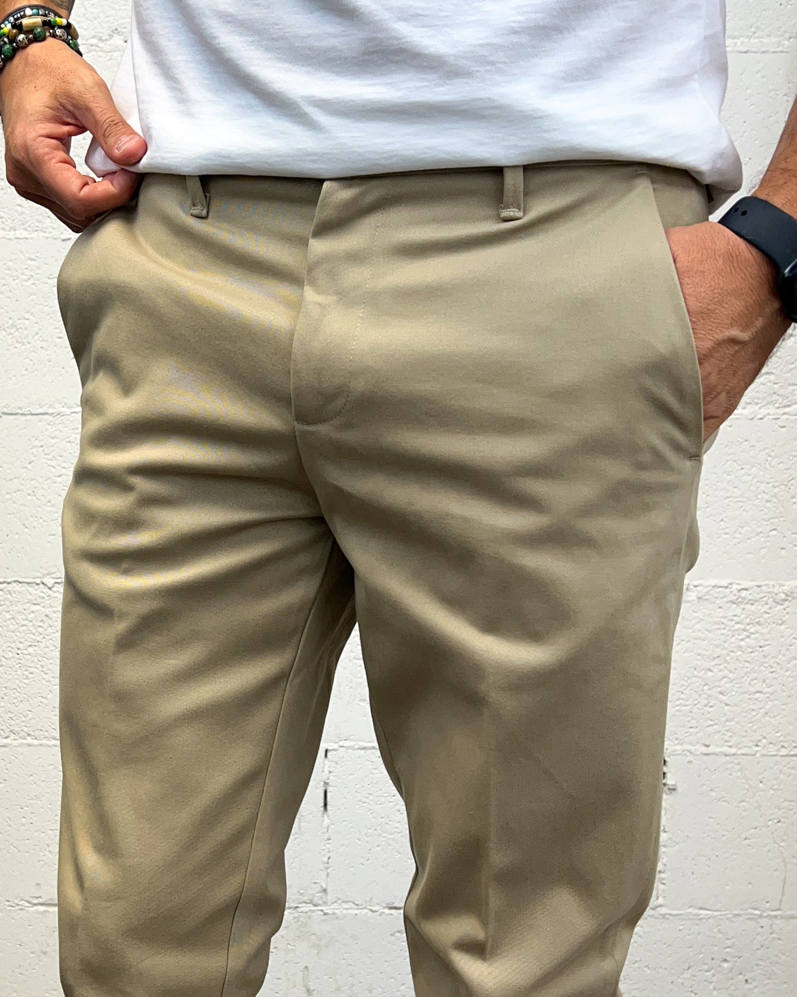 ONLYONE OVER-D Chino Slim Fit Beige vestibilita regolare