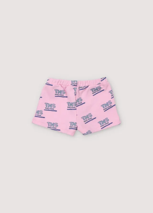 The New Society Thasos short neonato hibiscus cotone