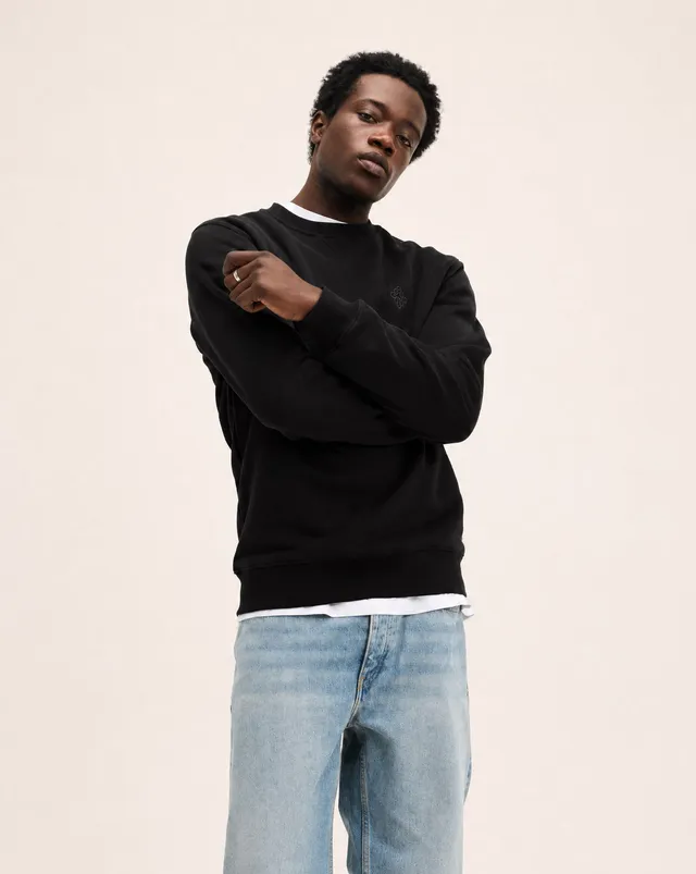 Goodpeople Lommy maglione cotone girocollo nero
