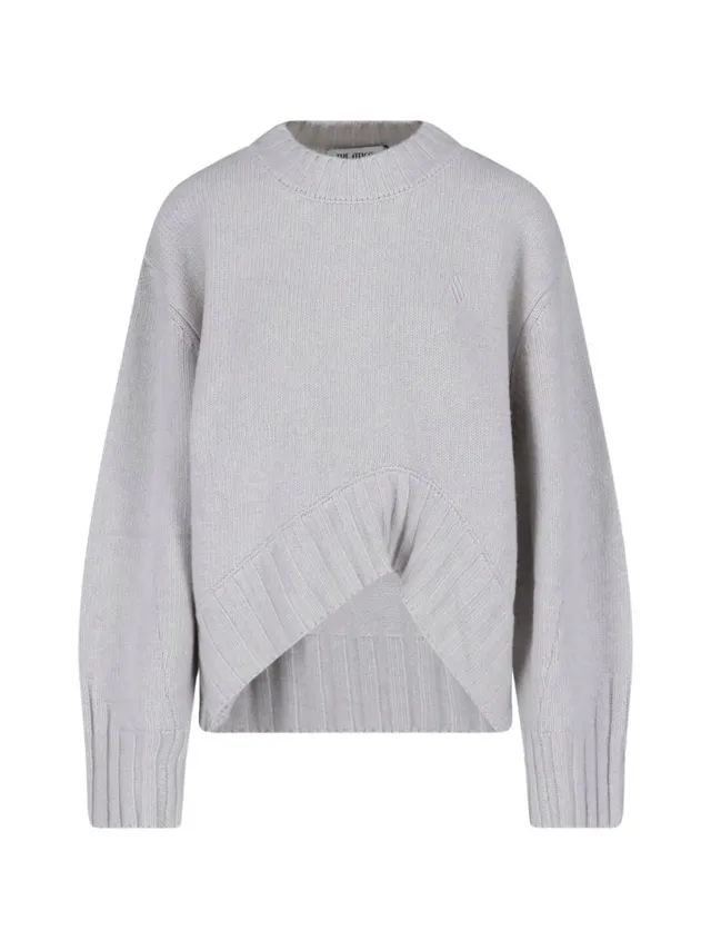 The Attico 261WCK00126 maglia grigia lana cashmere