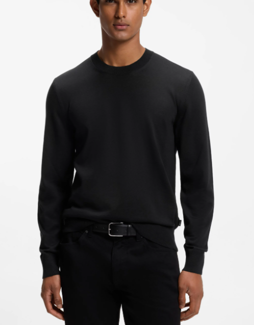 Boss 50565469 maglia nera uomo