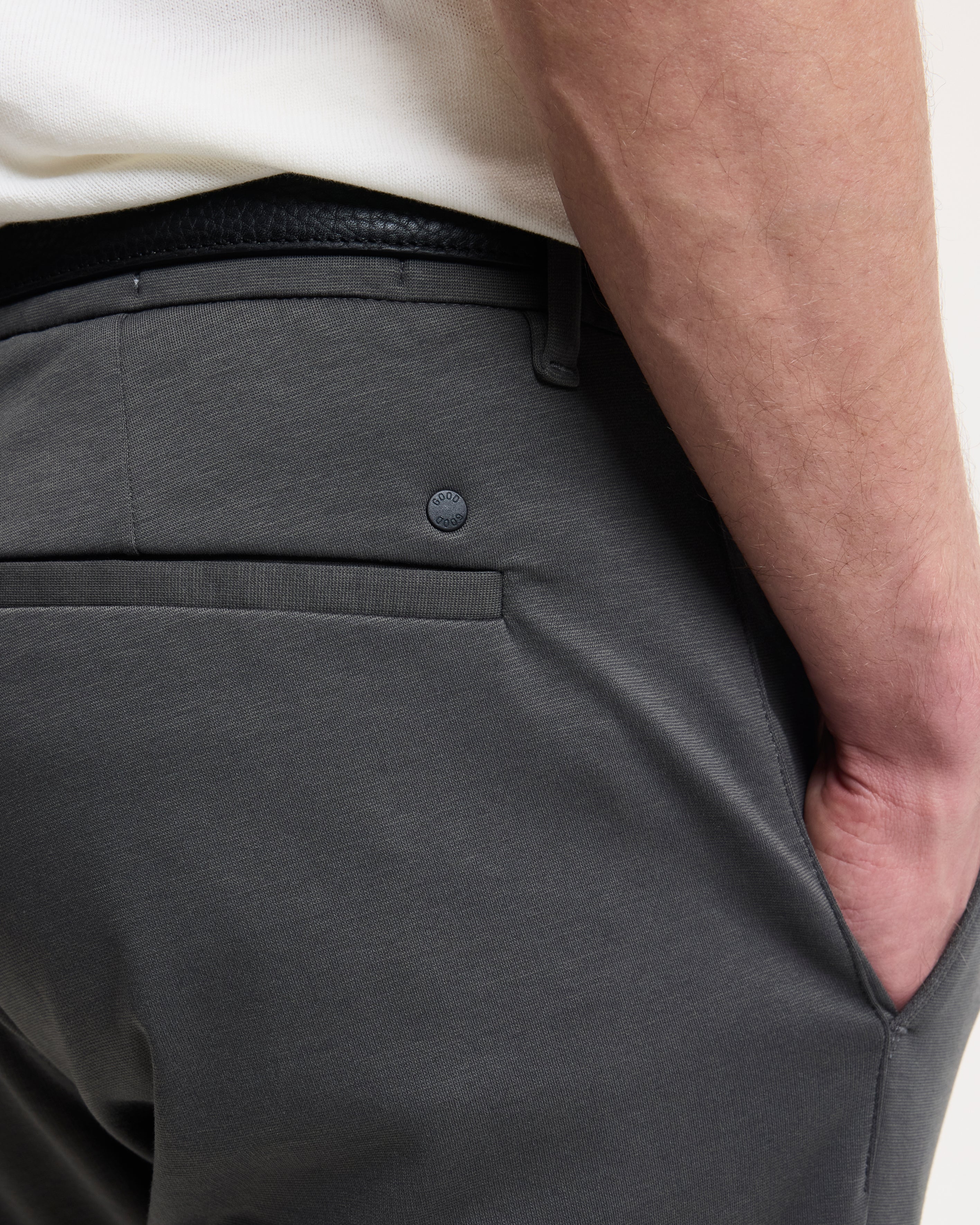Goodpeople Bruno pantaloni verde scuro elasticizzati