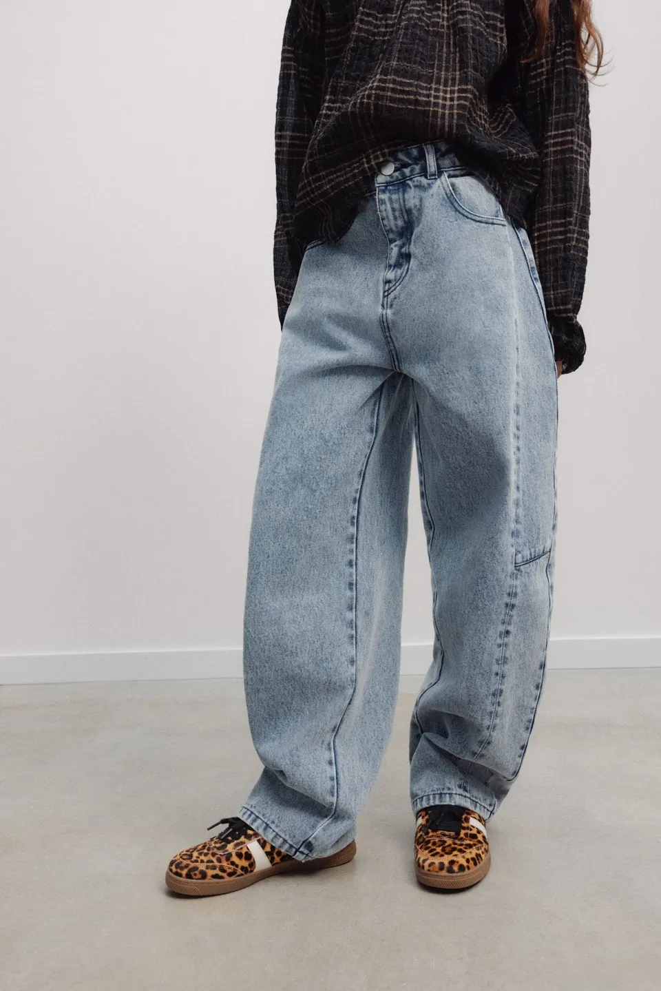 The New Society TNS Teen Curved pantaloni denim cotone