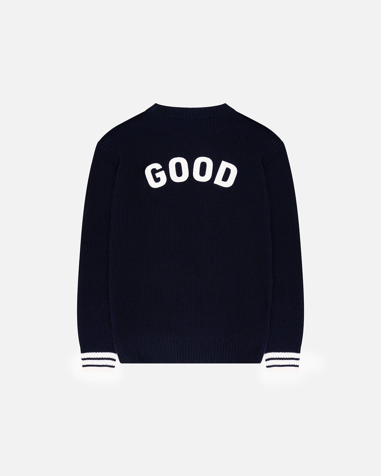 Goodpeople Kane maglione lana navy bianco