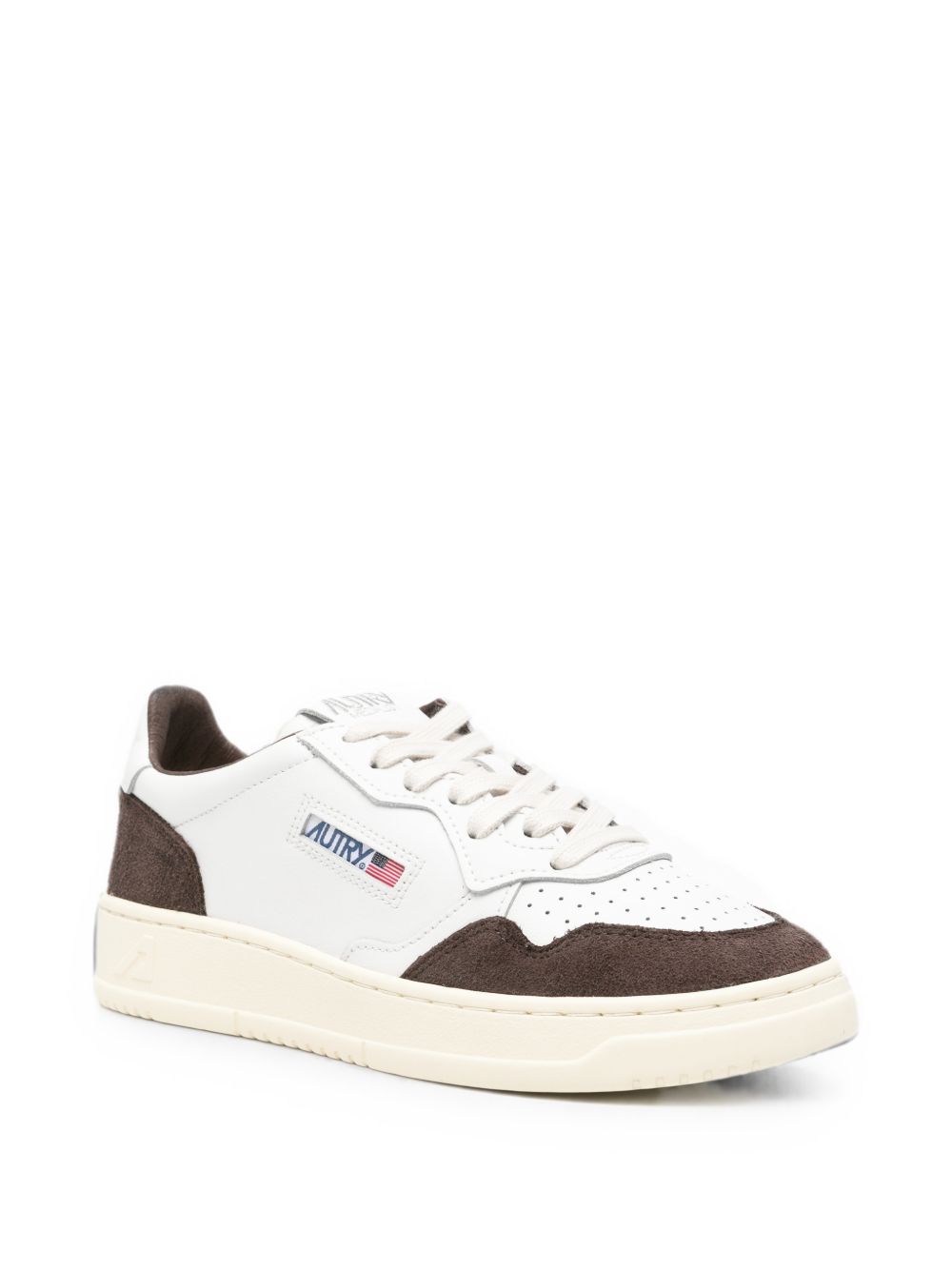Autry AULW sneakers bianche mogano pelle