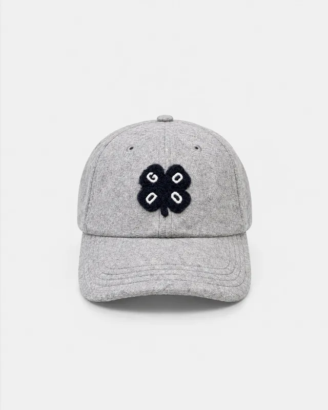 GOODPEOPLE Wool Cap berretto lana grigio melange