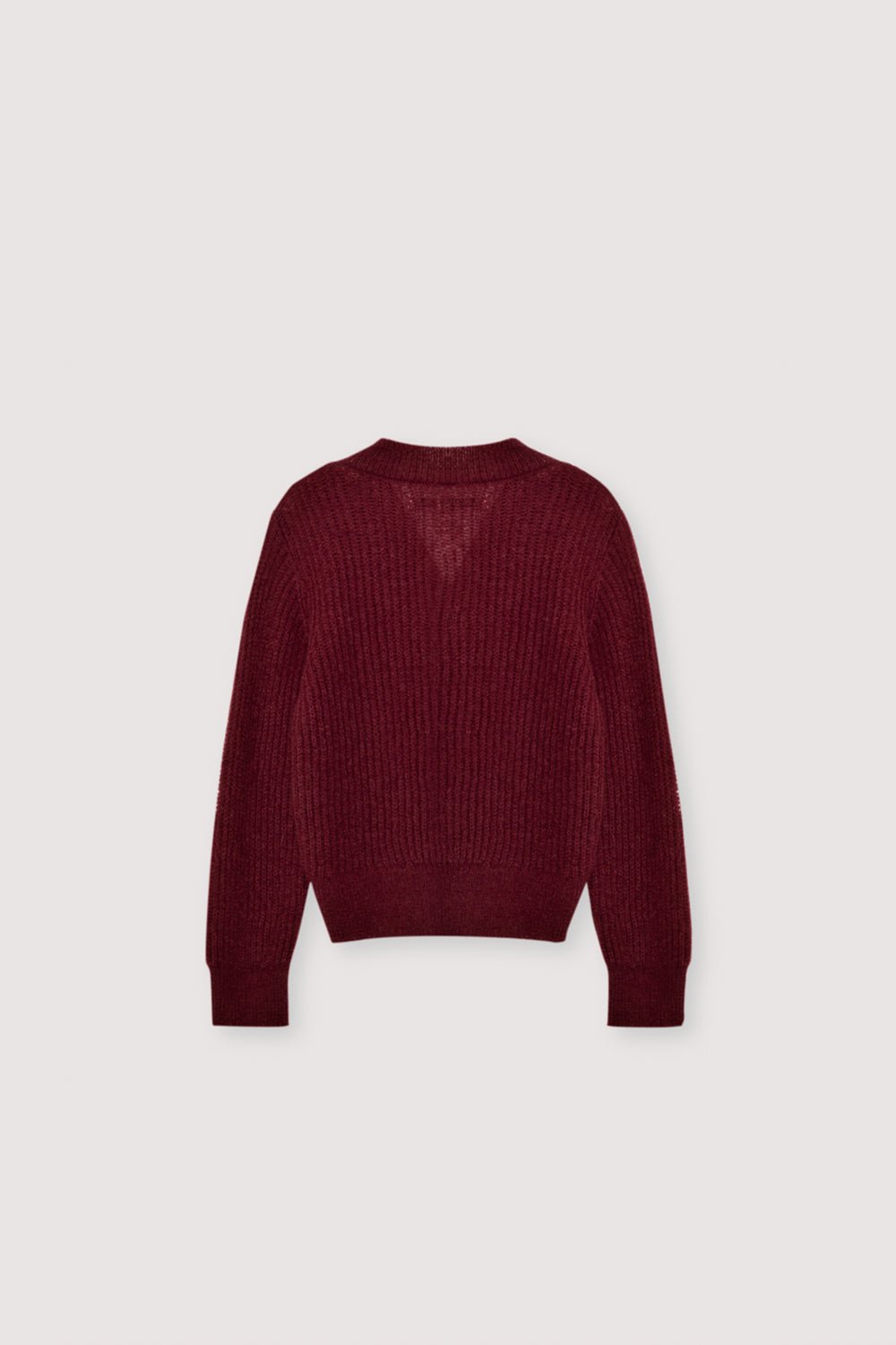 The New Society Lina cardigan bambina mohair Plum Fantasy