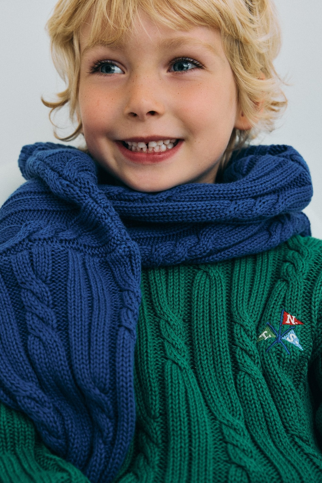 The New Society Bluebell maglione bambino cotone verde