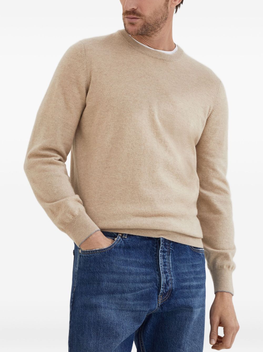 Brunello Cucinelli M2200100 maglia marrone