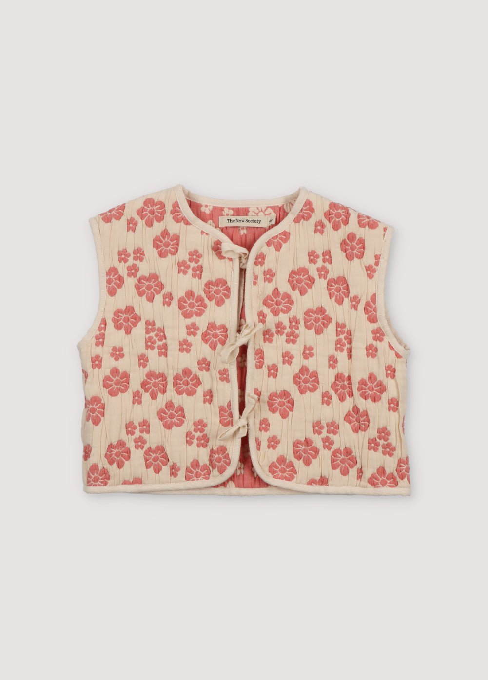 The New Society Leontis Gilet Bambina 6A Cotone Bio