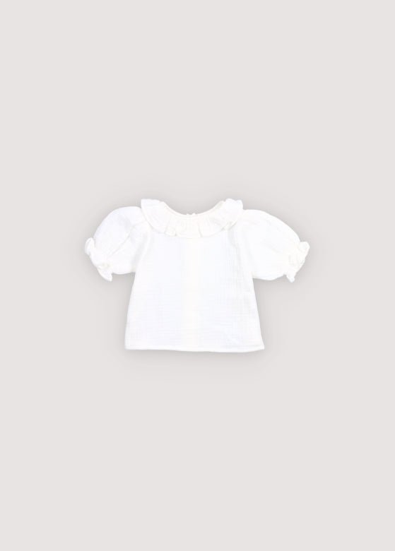 The New Society Campanilla Baby Blouse camicetta neonata Pure Cloud 6 mesi