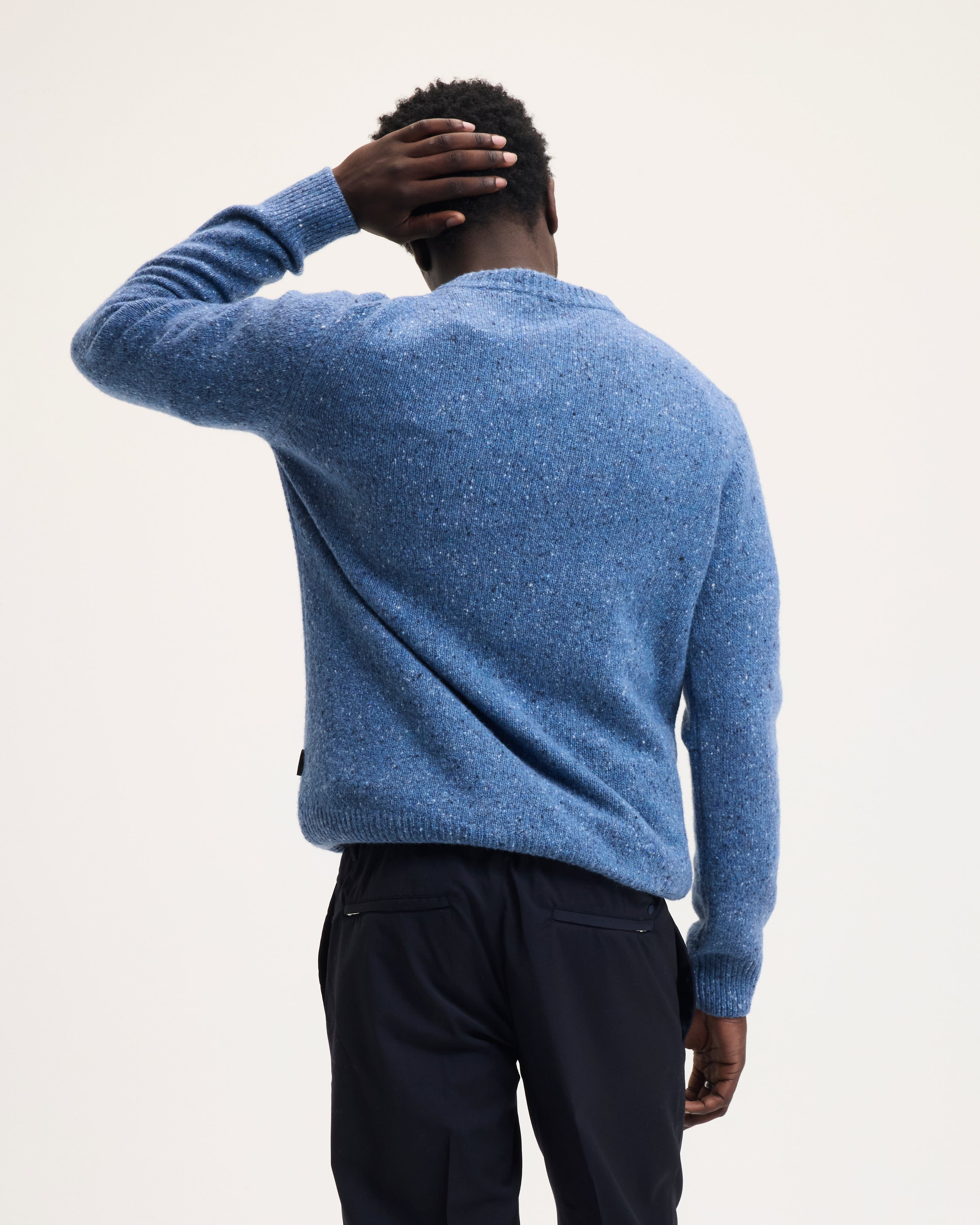 Goodpeople Kookai maglione blu denim misto lana