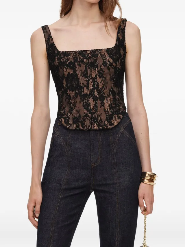 Self-Portrait AW26-004T top nero donna