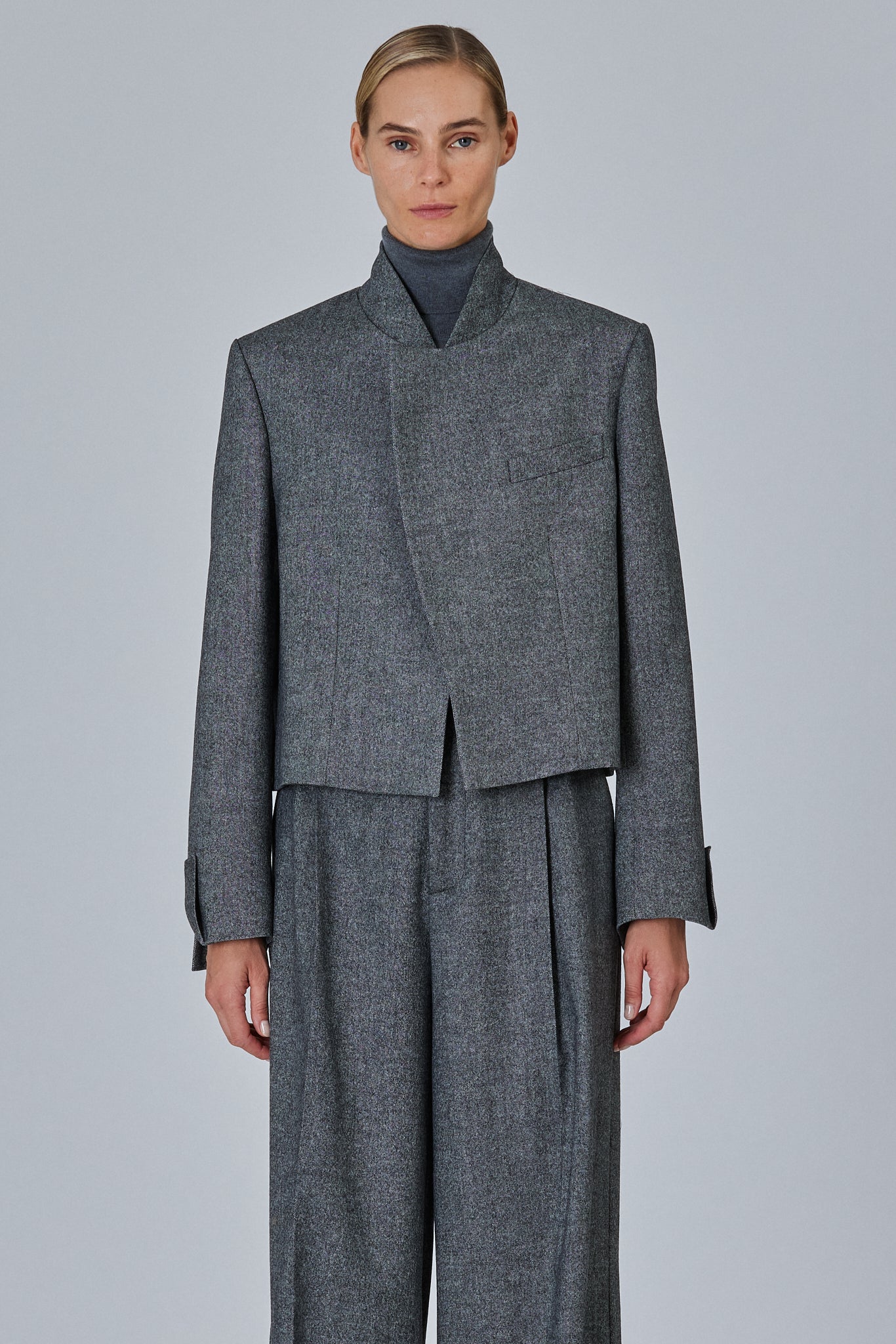 Sa Su Phi Lauren giacca cropped flanella cashmere