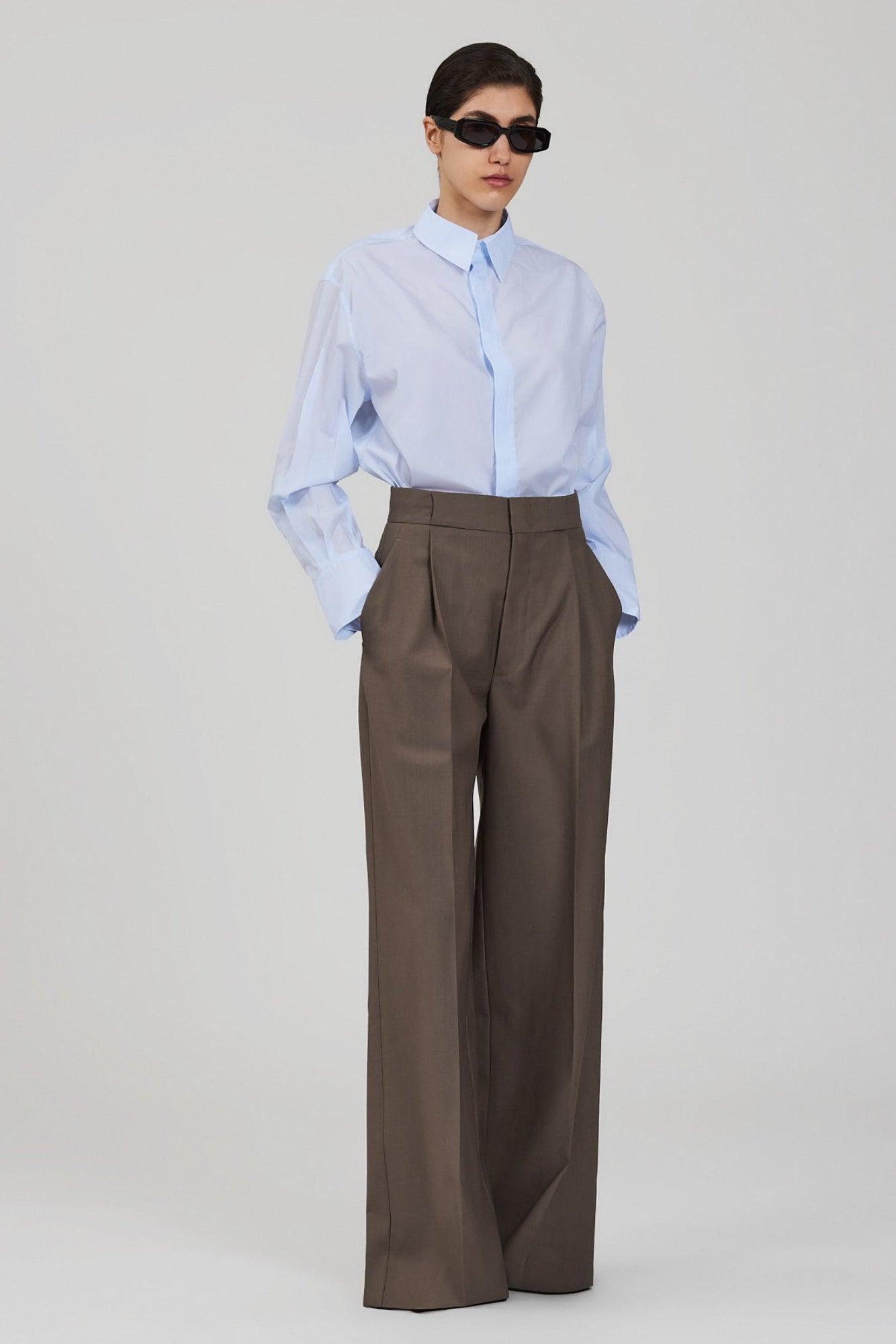 Sa Su Phi Bogart pantaloni lana fango