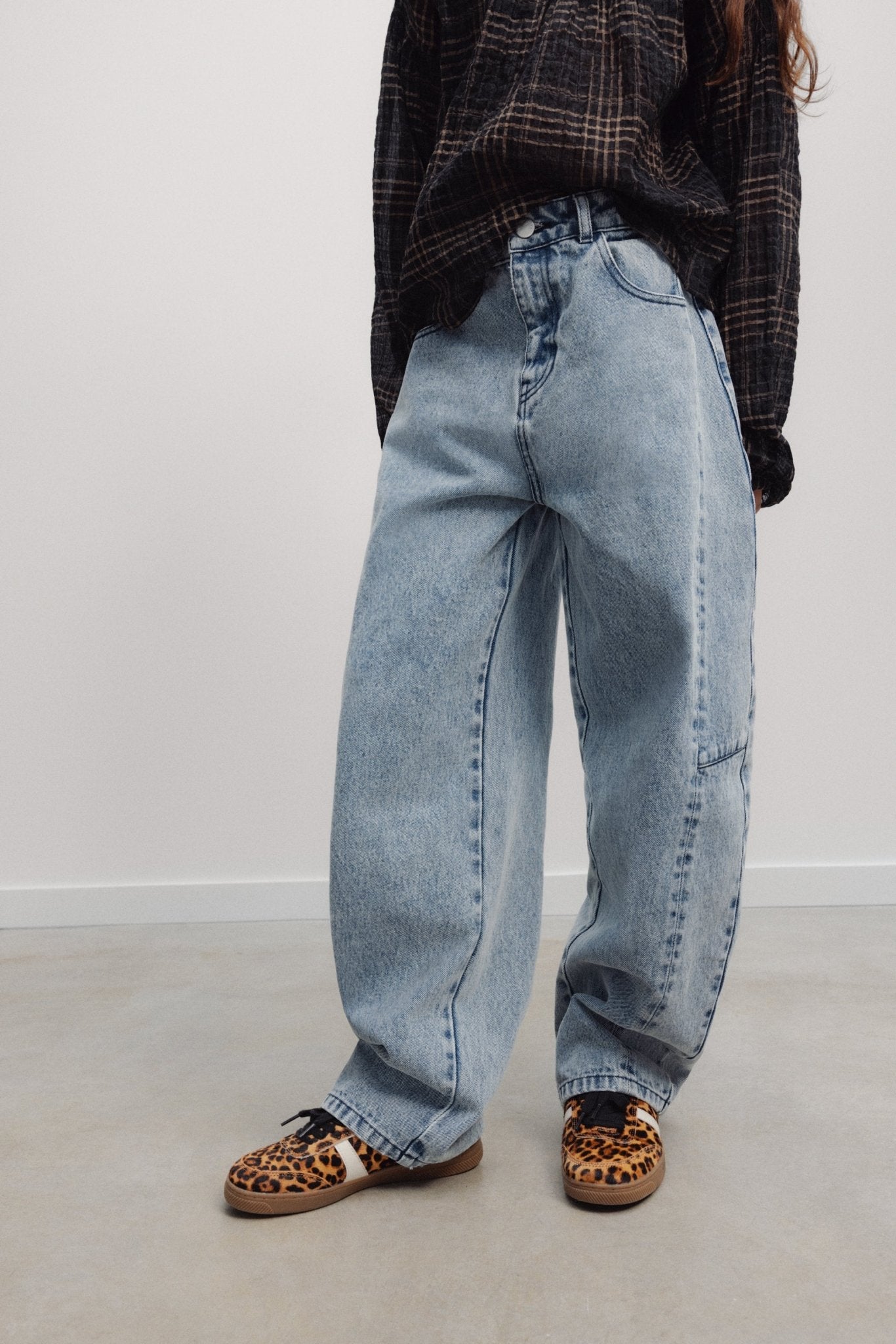 The New Society TNS Teen Curved pantaloni denim cotone