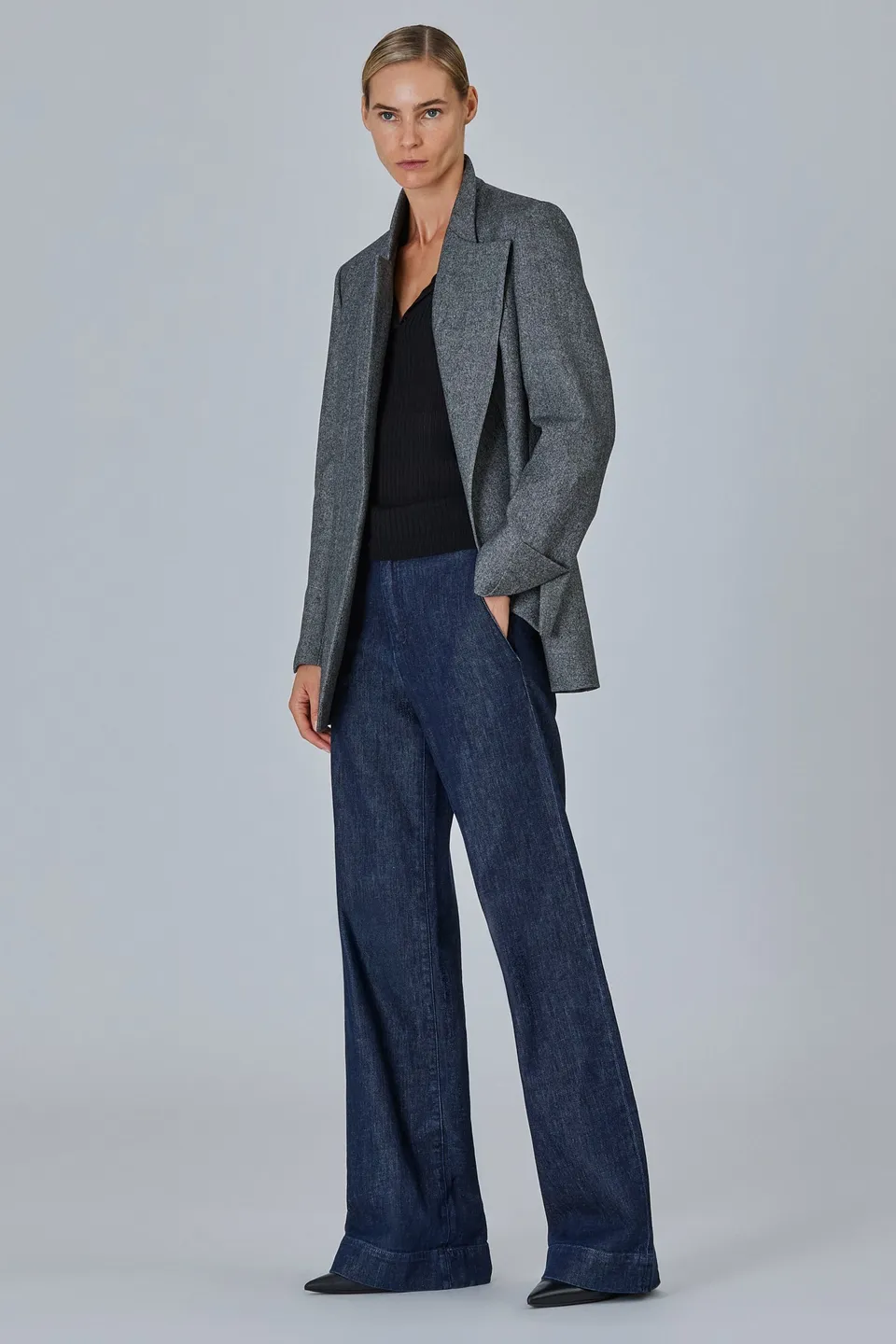 Sa Su Phi Lauren giacca flanella lana cashmere 38