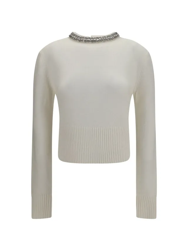 Pinko 107274A3GIZ03 maglia bianca donna