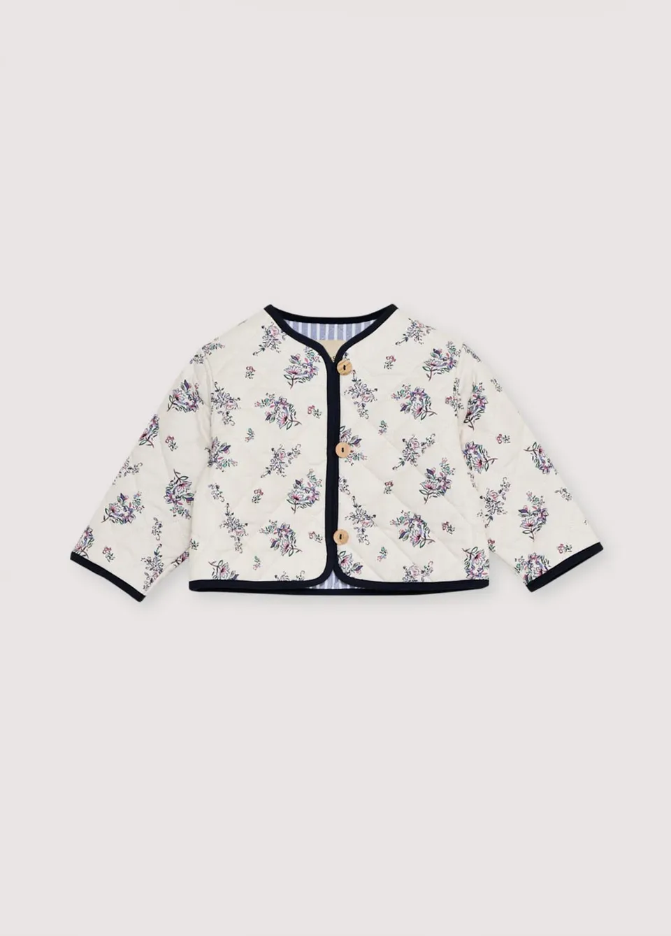 The New Society Emma Giacca Neonato Cotone Fiori 6M