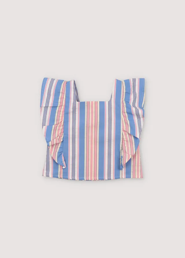 The New Society Chara blusa bambina cotone righe 6y