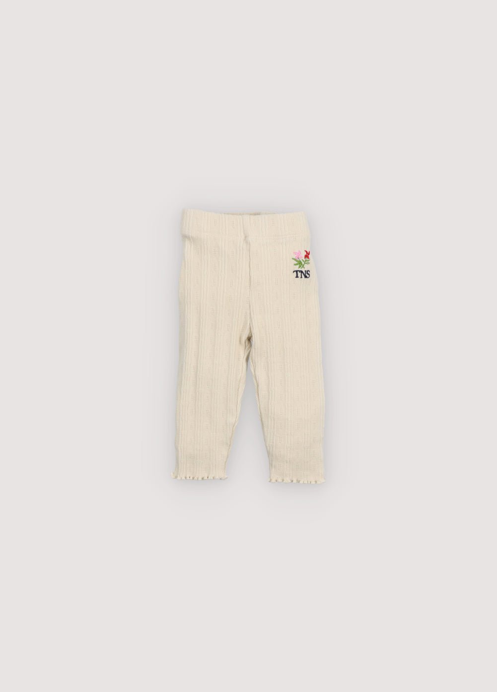 The New Society Romero leggings Ecru cotone bio 6m