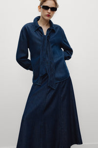 The New Society TNS Tencel camicia donna in tencel denim