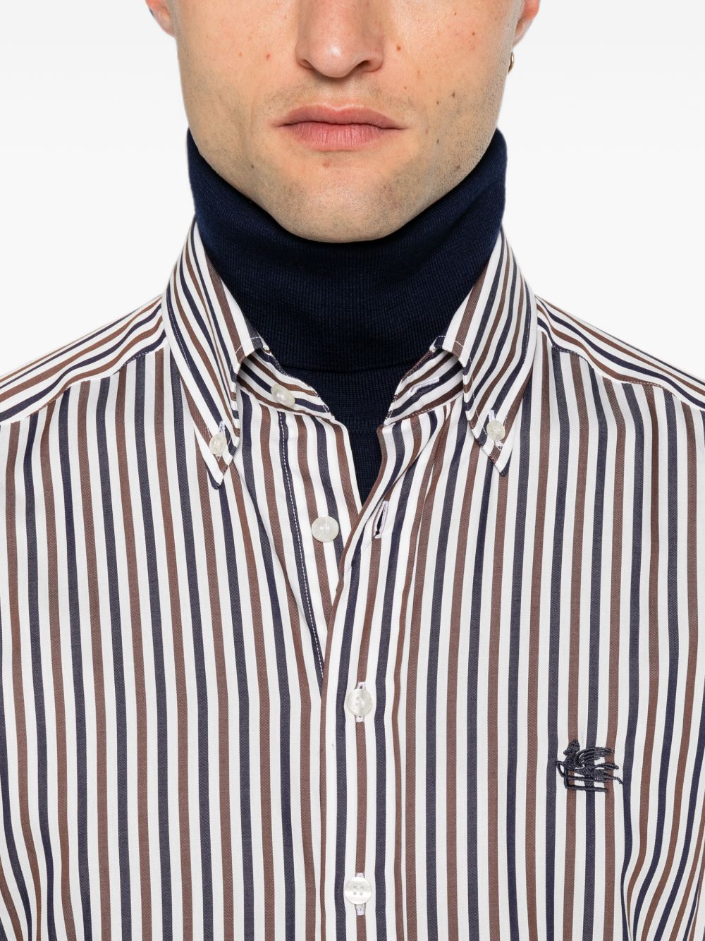 Etro MRIB0004 camicia multicolor f.do moro