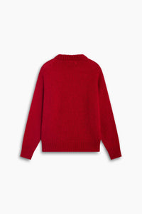 The New Society Cozy Jumper maglione mohair rosso