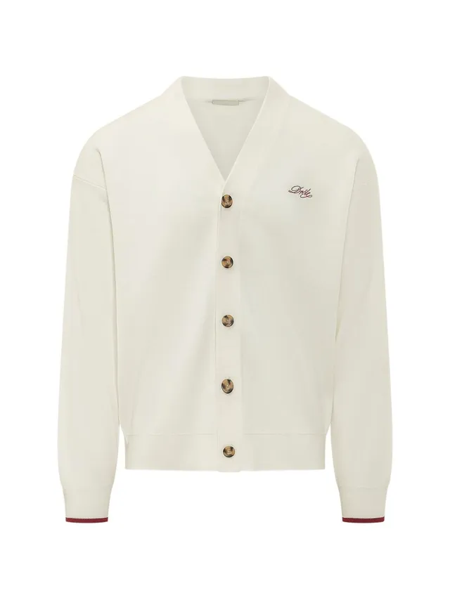 Drole de Monsieur L-CA123 cardigan off-white bianco