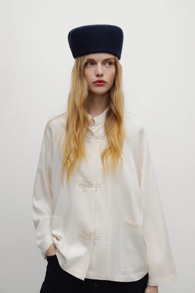 The New Society River camicia bianca tencel