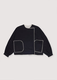 The New Society Morfeo giacca donna Caviar lino reversibile