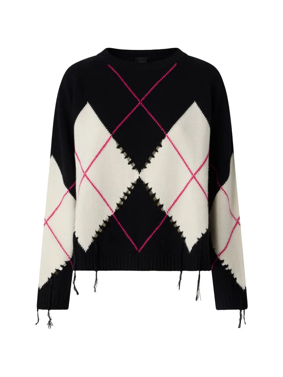 Pinko 107377 A3JEZBF maglia nero bianco fuxia