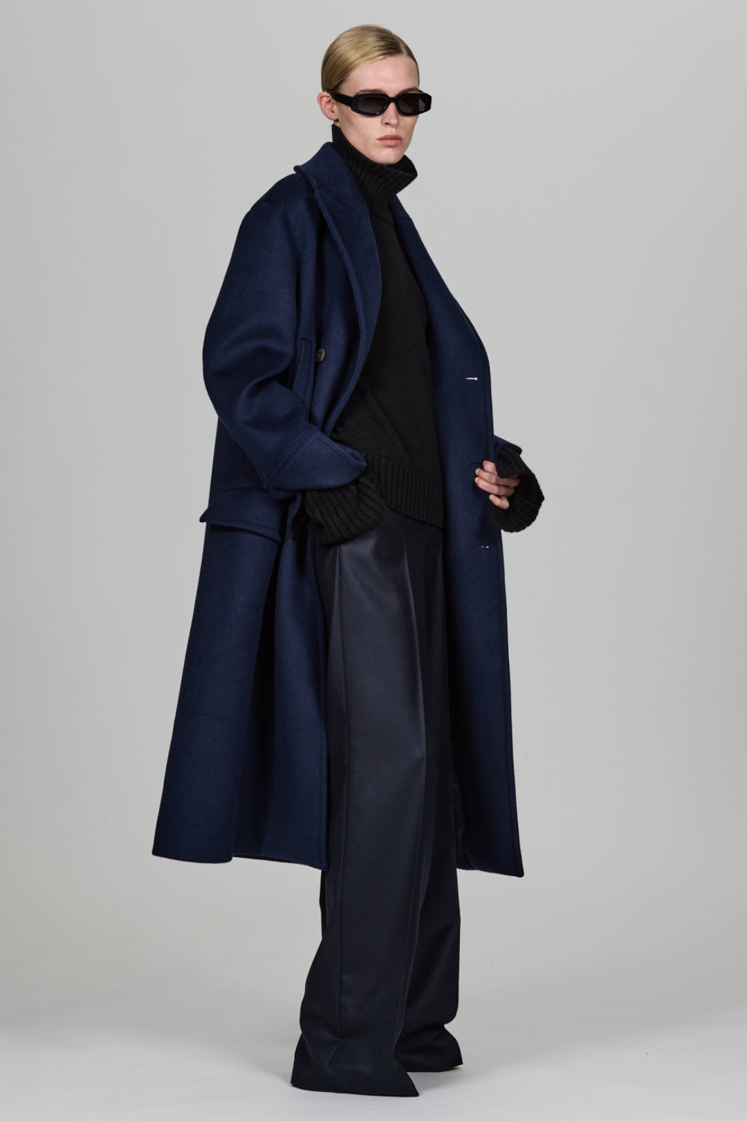 Sa Su Phi Peacoat cappotto doppiopetto taglia 40 misto cashmere