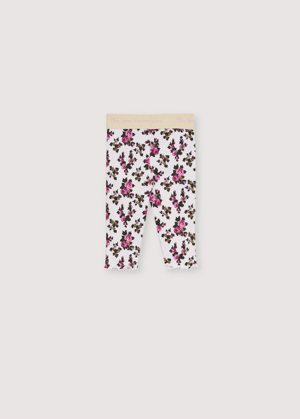 The New Society Rib Baby Elyse Print leggings neonata fiori cotone