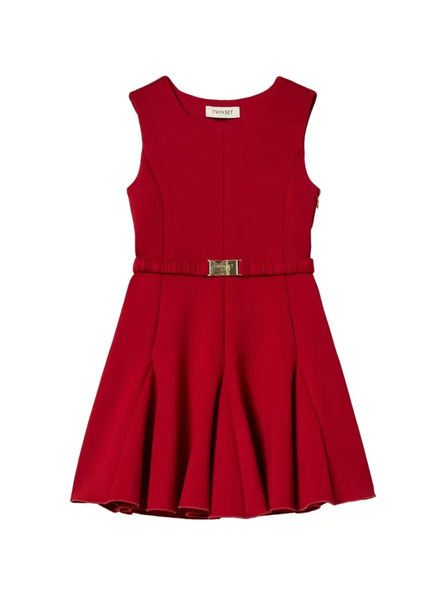 Twinset Girl 262GJ2137 abito corto rosso