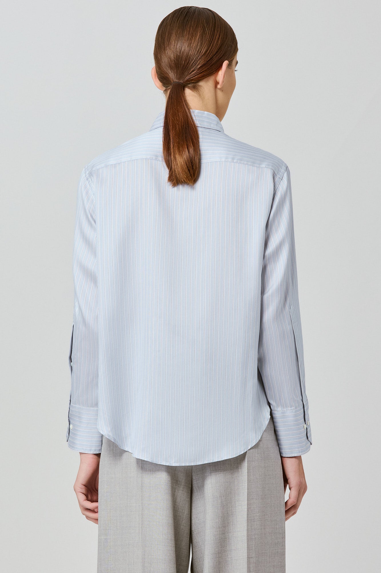 Sa Su Phi Marcella camicia seta twill bianca ampia