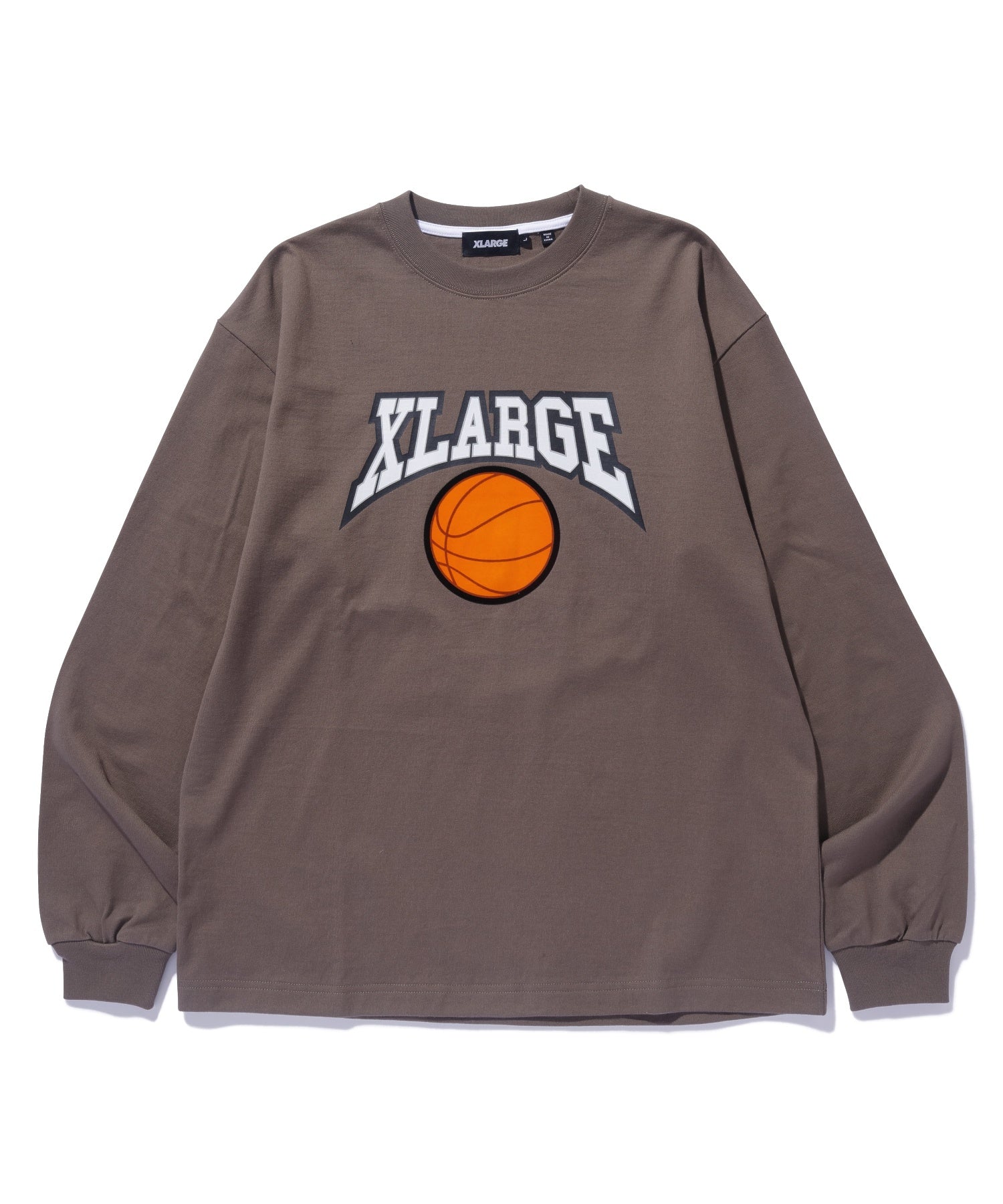 X-Large Team Logo t-shirt manica lunga bianca cotone