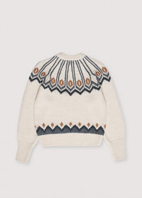 The New Society Davos maglione donna jacquard lana
