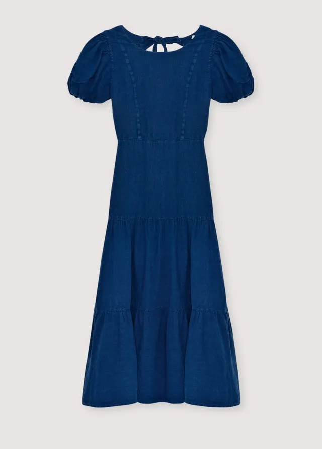 The New Society Cala abito lino donna midnight